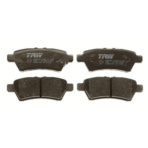Bremsbelagsatz Scheibenbremse Trw GDB3405 Cotec f&uuml;r Nissan Hinterachse