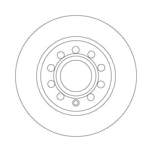 Bremsscheibe Trw DF4276 f&uuml;r Seat Skoda VW Audi Hinterachse