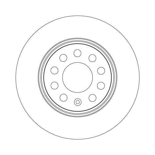 TRW 2X Bremsscheibe Hinterachse f&uuml;r Audi Seat Skoda VW Vw (faw) Vw (svw)