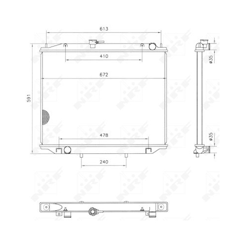 K&uuml;hler Motork&uuml;hlung Nrf 52082 f&uuml;r Ford Nissan