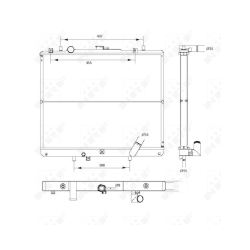 K&uuml;hler Motork&uuml;hlung Nrf 52234 f&uuml;r Mitsubishi