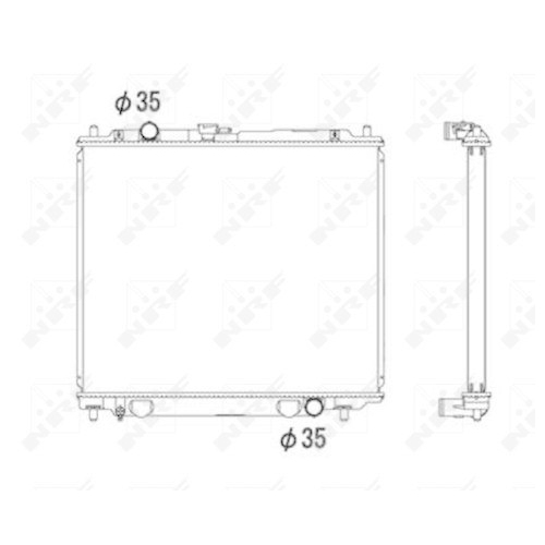 K&uuml;hler Motork&uuml;hlung Nrf 52108 f&uuml;r Mitsubishi