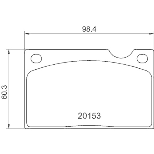 Bremsbelagsatz Scheibenbremse Hella 8DB 355 018-391 f&uuml;r Volvo Amc Vorderachse