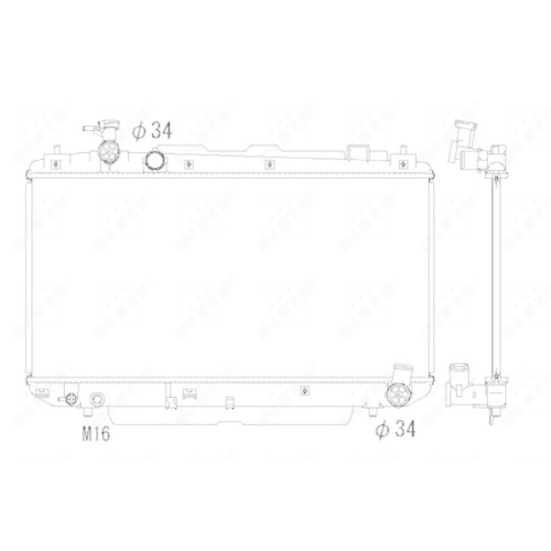 K&uuml;hler Motork&uuml;hlung Nrf 53324 f&uuml;r Toyota