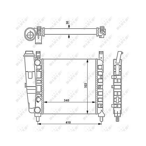 K&uuml;hler Motork&uuml;hlung Nrf 58730 f&uuml;r Fiat