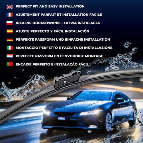 Wiper Blade Valeo 574385 Silencio Flat Blade Set for Skoda VW Vw (svw)