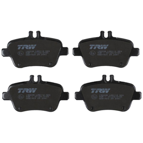 Brake Pad Set Disc Brake Trw GDB1920 Cotec for Daimler Mercedes Benz Rear Axle