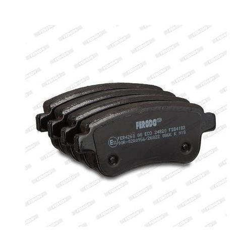 Bremsbelagsatz Scheibenbremse Ferodo FDB4182 Premier f&uuml;r Renault Hinterachse