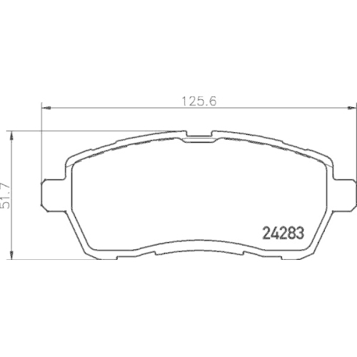 Bremsbelagsatz Scheibenbremse Hella 8DB 355 013-211 f&uuml;r Daihatsu Ford Mazda
