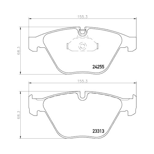 Bremsbelagsatz Scheibenbremse Hella 8DB 355 013-931 f&uuml;r Bmw Bmw (brilliance)