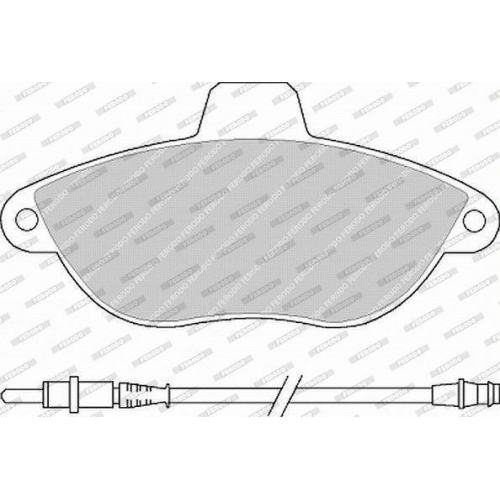 Bremsbelagsatz Scheibenbremse Ferodo FVR1002 Premier Eco Friction f&uuml;r Citro&euml;n