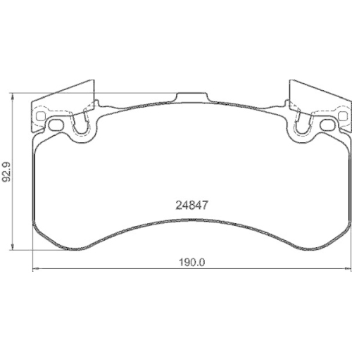 Brake Pad Set Disc Brake Hella 8DB 355 015-991 for Audi Seat Skoda VW Bentley