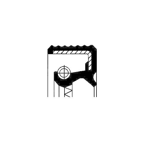 Shaft Seal Differential Corteco 20020137B for Alfa Romeo Citro&euml;n Fiat Lancia ZF