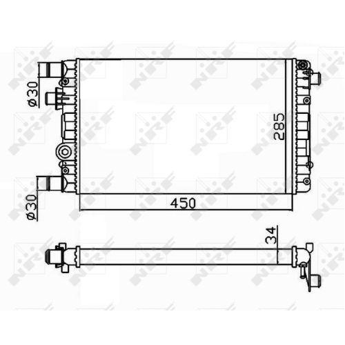 K&uuml;hler Motork&uuml;hlung Nrf 53602 f&uuml;r Fiat