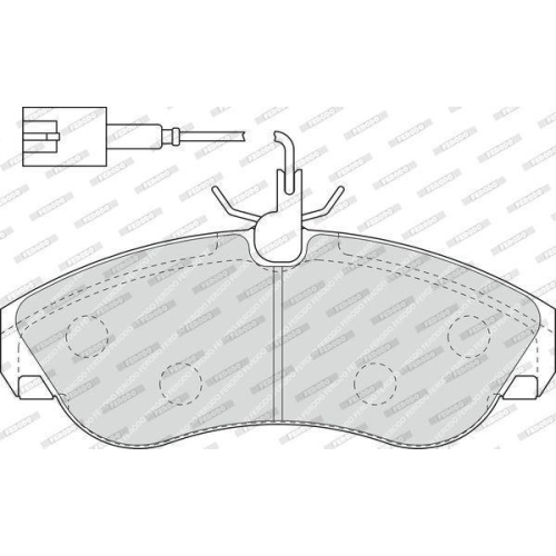 Bremsbelagsatz Scheibenbremse Ferodo FVR1397 Premier Eco Friction f&uuml;r Fiat