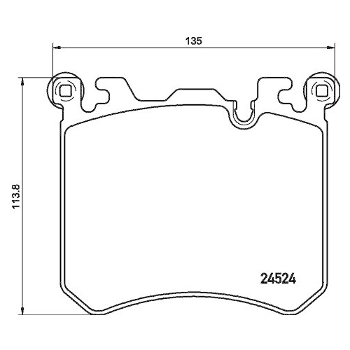 Bremsbelagsatz Scheibenbremse Hella 8DB 355 020-431 f&uuml;r Bmw Rolls Royce Amc