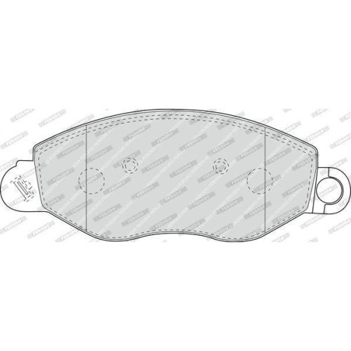 Brake Pad Set Disc Brake Ferodo FVR1461 Premier Eco Friction for Ford Front Axle