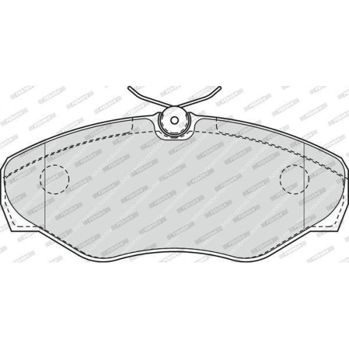Bremsbelagsatz Scheibenbremse Ferodo FVR1515 Premier Eco Friction für Nissan