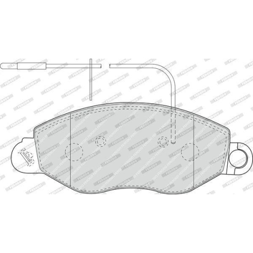 Bremsbelagsatz Scheibenbremse Ferodo FVR1616 Premier Eco Friction f&uuml;r Nissan