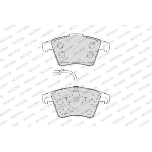 Brake Pad Set Disc Brake Ferodo FVR1642 Premier Eco Friction for VW Front Axle