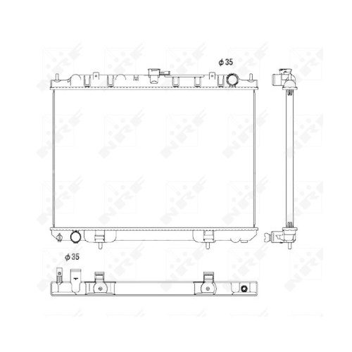 K&uuml;hler Motork&uuml;hlung Nrf 53450 f&uuml;r Nissan F&uuml;r Fahrzeuge Mit Klimaautomatik