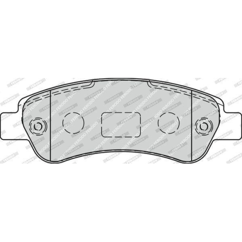 Bremsbelagsatz Scheibenbremse Ferodo FVR1927 Premier Eco Friction f&uuml;r Citro&euml;n