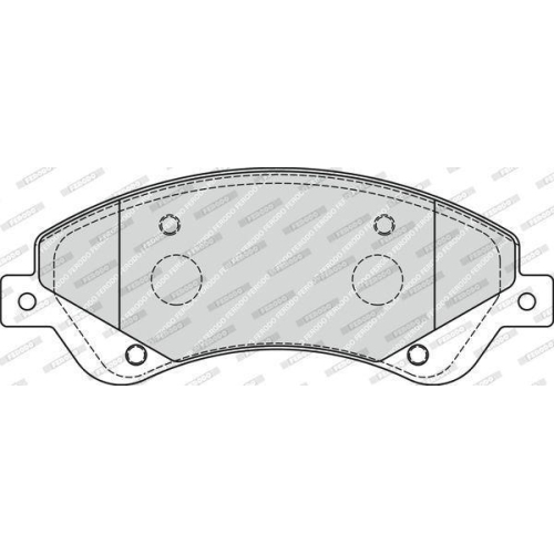 Bremsbelagsatz Scheibenbremse Ferodo FVR1929 Premier Eco Friction f&uuml;r Ford