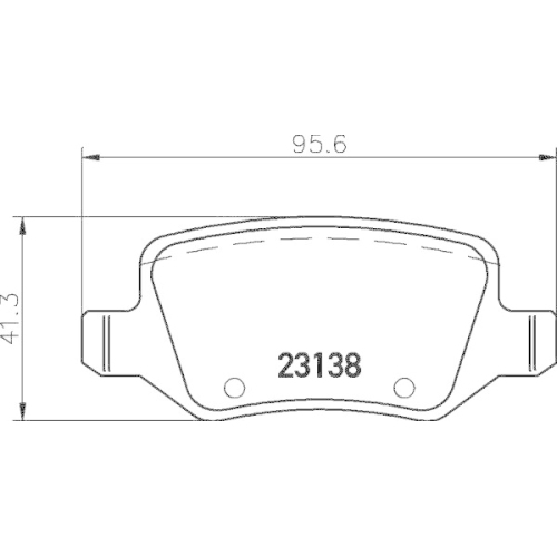 Bremsbelagsatz Scheibenbremse Hella 8DB 355 018-531 f&uuml;r Mercedes Benz Evobus Amc