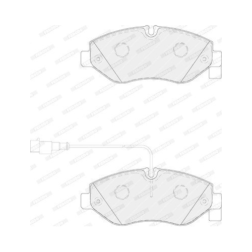 Bremsbelagsatz Scheibenbremse Ferodo FVR4053 Premier f&uuml;r Nissan Renault