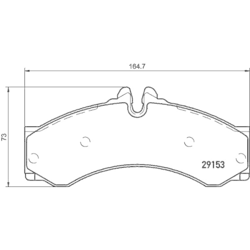 Bremsbelagsatz Scheibenbremse Hella 8DB 355 005-391 f&uuml;r Audi Mercedes Benz Seat