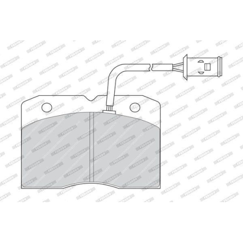 Bremsbelagsatz Scheibenbremse Ferodo FVR655 Premier Eco Friction für Iveco