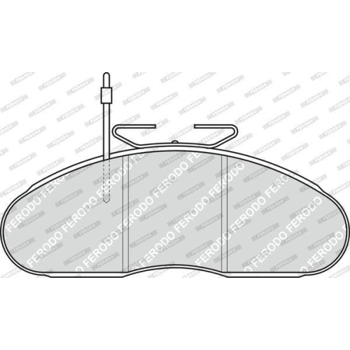 Bremsbelagsatz Scheibenbremse Ferodo FVR792 Premier f&uuml;r Nissan Avia Vorderachse