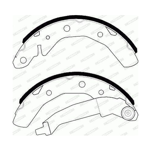 Bremsbackensatz Ferodo FSB566 Premier f&uuml;r Suzuki Chevrolet Daewoo Fso Proton