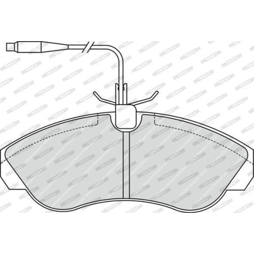 Bremsbelagsatz Scheibenbremse Ferodo FVR968 Premier Eco Friction f&uuml;r Citro&euml;n