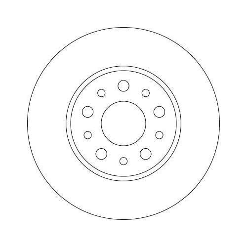Bremsscheibe Trw DF6228 f&uuml;r Fiat Hinterachse