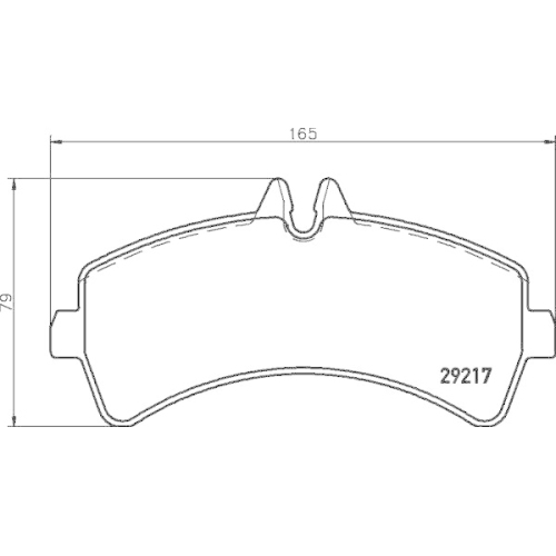 Bremsbelagsatz Scheibenbremse Hella 8DB 355 005-541 für Audi Mercedes Benz Seat