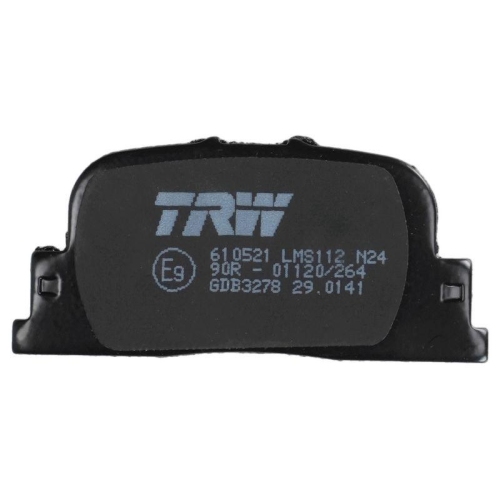Bremsbelagsatz Scheibenbremse Trw GDB3278 f&uuml;r Toyota Geely Scion Lifan Byd Lexus