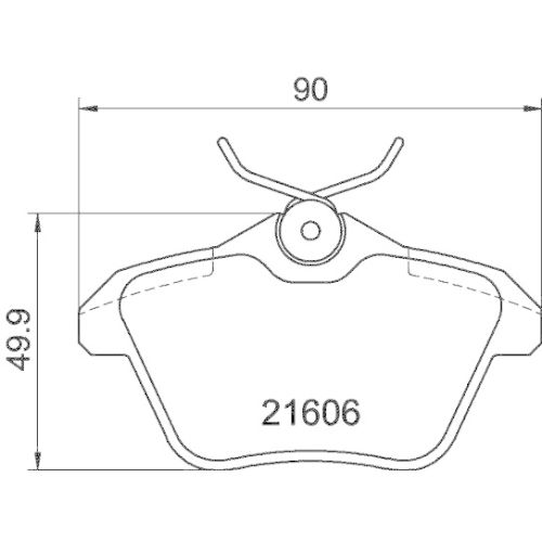 Kit Pastiglie Freno Freno A Disco Hella 8DB 355 018-291 per Alfa Romeo Fiat Amc