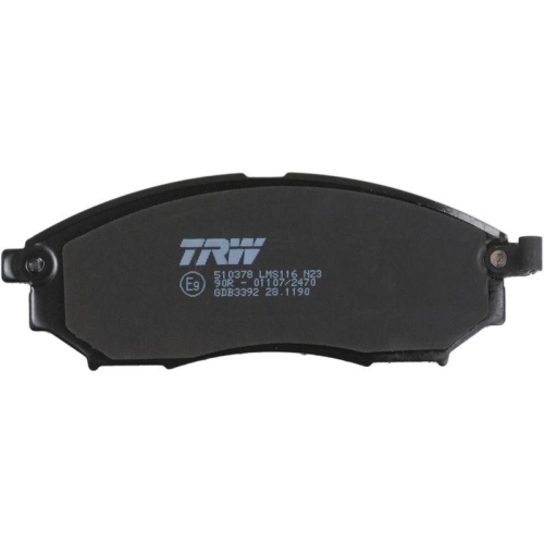 Brake Pad Set Disc Brake Trw GDB3392 Cotec for Infiniti Nissan Renault