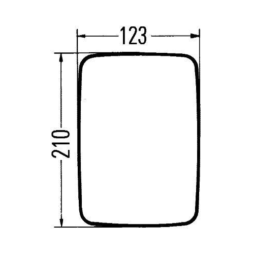 Au&szlig;enspiegel Hella 8SB 501 346-022 f&uuml;r Mercedes Benz Mercedes Benz Van Hool Vdl
