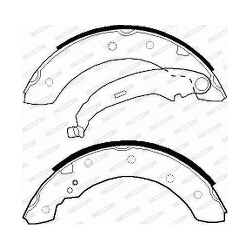 Bremsbackensatz Ferodo FSB519 Premier f&uuml;r Citro&euml;n MG Peugeot Renault Dacia