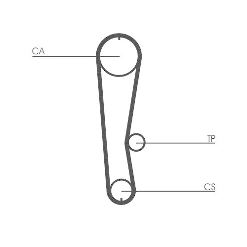 Zahnriemen Continental Ctam CT680 f&uuml;r Bedford Daihatsu Subaru Suzuki Toyota