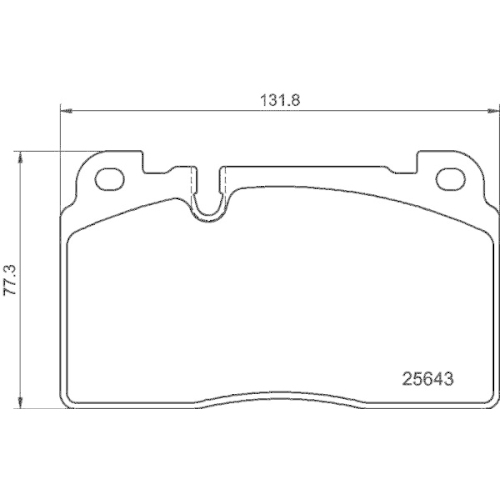 Bremsbelagsatz Scheibenbremse Hella 8DB 355 020-241 f&uuml;r Audi Seat Skoda VW Amc