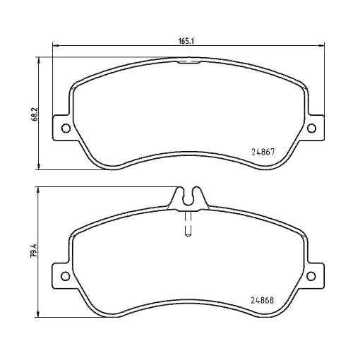 Brake Pad Set Disc Brake Hella 8DB 355 014-221 for Mercedes Benz Mercedes Benz