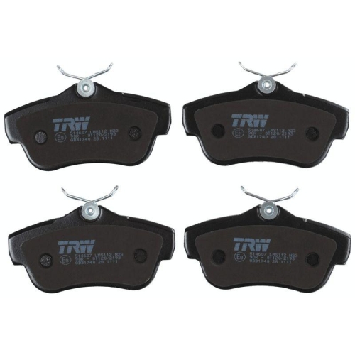 Bremsbelagsatz Scheibenbremse Trw GDB1740 Cotec f&uuml;r Toyota Citro&euml;n Fiat Peugeot