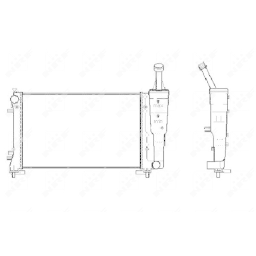 K&uuml;hler Motork&uuml;hlung Nrf 53247 f&uuml;r Fiat Lancia