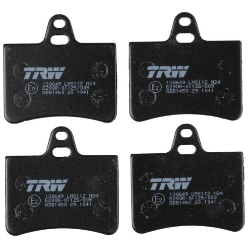 Bremsbelagsatz Scheibenbremse Trw GDB1450 Cotec f&uuml;r Citro&euml;n Hinterachse