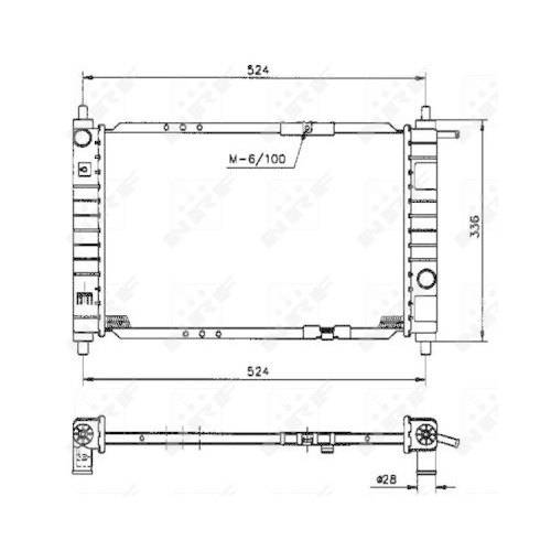 K&uuml;hler Motork&uuml;hlung Nrf 53250 f&uuml;r Daewoo