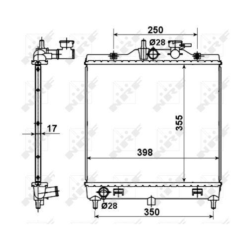 K&uuml;hler Motork&uuml;hlung Nrf 53489 Easy Fit f&uuml;r Kia