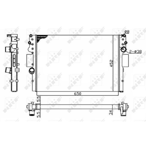 K&uuml;hler Motork&uuml;hlung Nrf 53614A Economy Class f&uuml;r Iveco